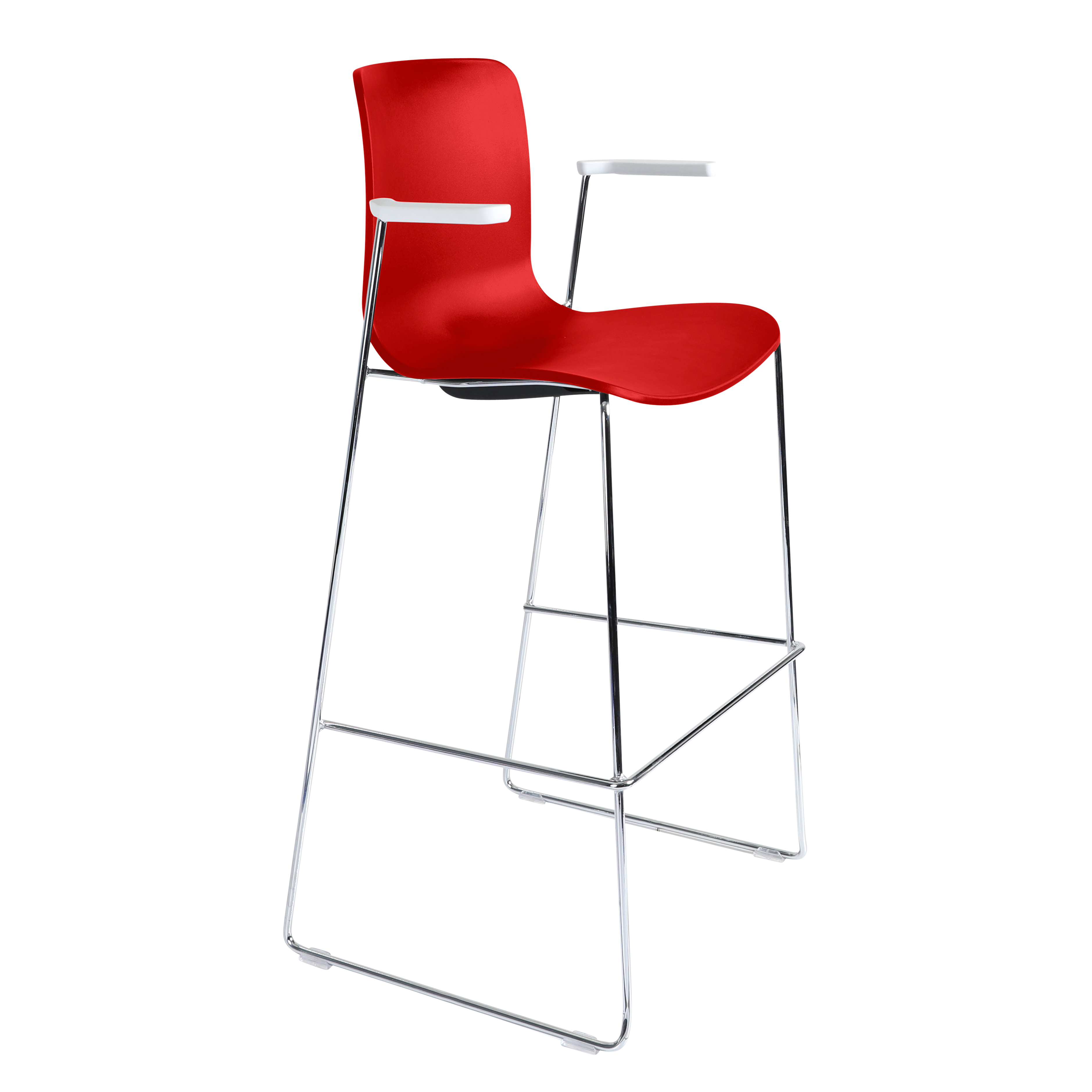 Acti Stool (Red / Stool Sled Base)